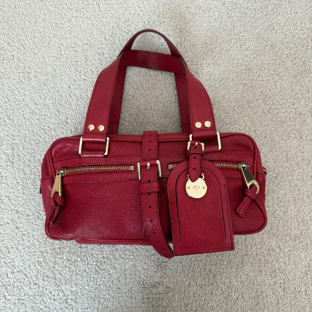 Authentic Mulberry Mabel Bag, red leather - Picture 11 of 13